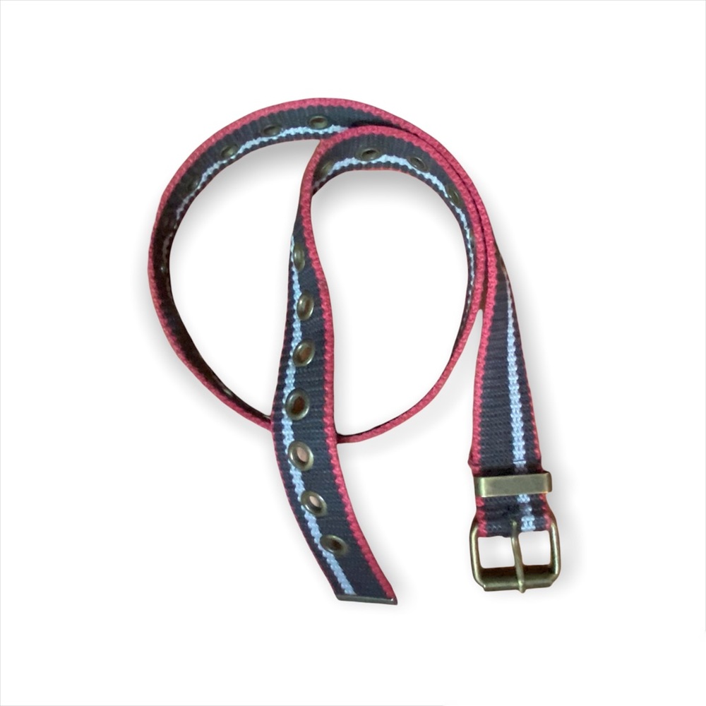 Striped adjustable belt